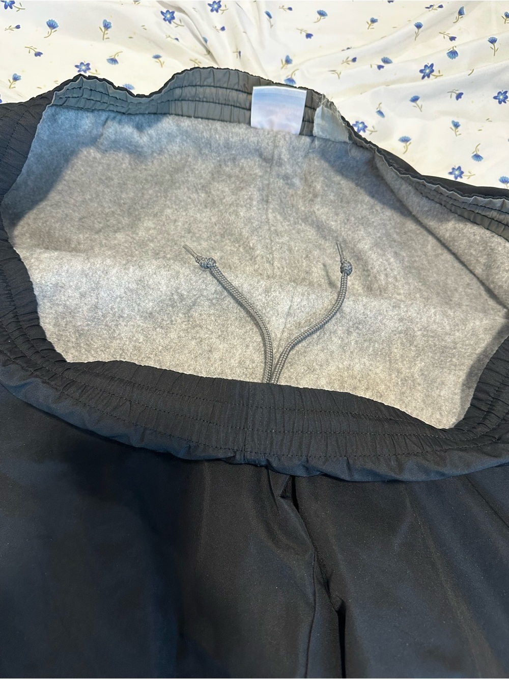 VTG Y2K Champion Black C2H4 Sz:L Splicing 3M Lined Seaplane Wide Leg Track Pants - Picture 14 of 14